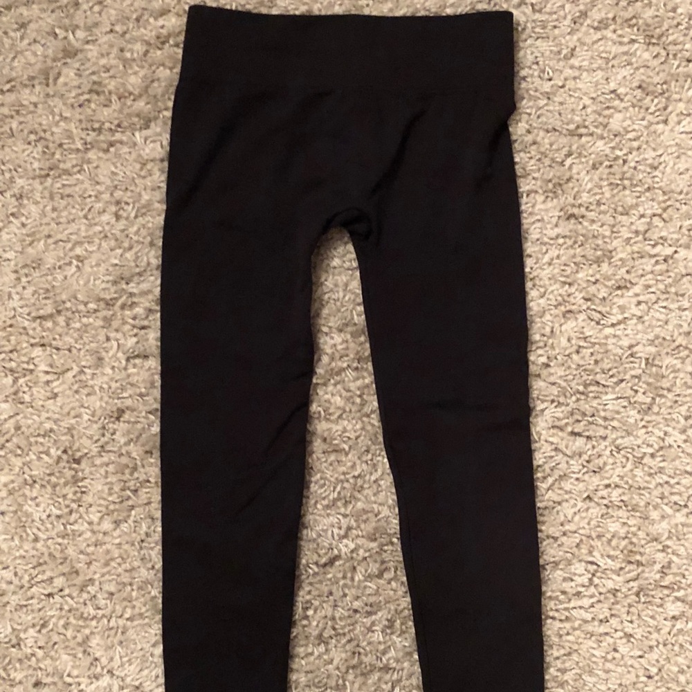 Hue crop lightweight fleece lined leggings